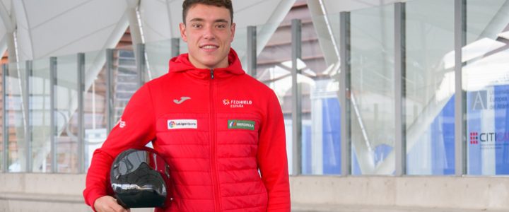 El alumno Adrián Rodríguez busca clasificarse con la Selección Española de Skeleton para los Juegos de Invierno de Pekín 2022