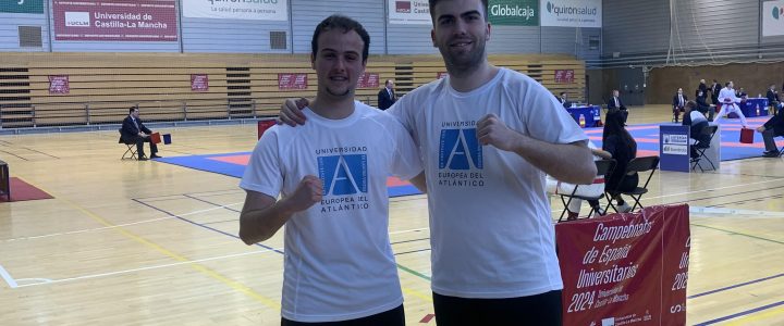 Iván Sáenz y Daniel Fernández logran un gran resultado en el Campeonato de España Universitario de Karate