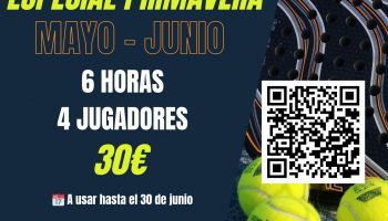 BONO PÁDEL ESPECIAL PRIMAVERA